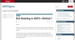 Desktop Screenshot of ansysguru.com